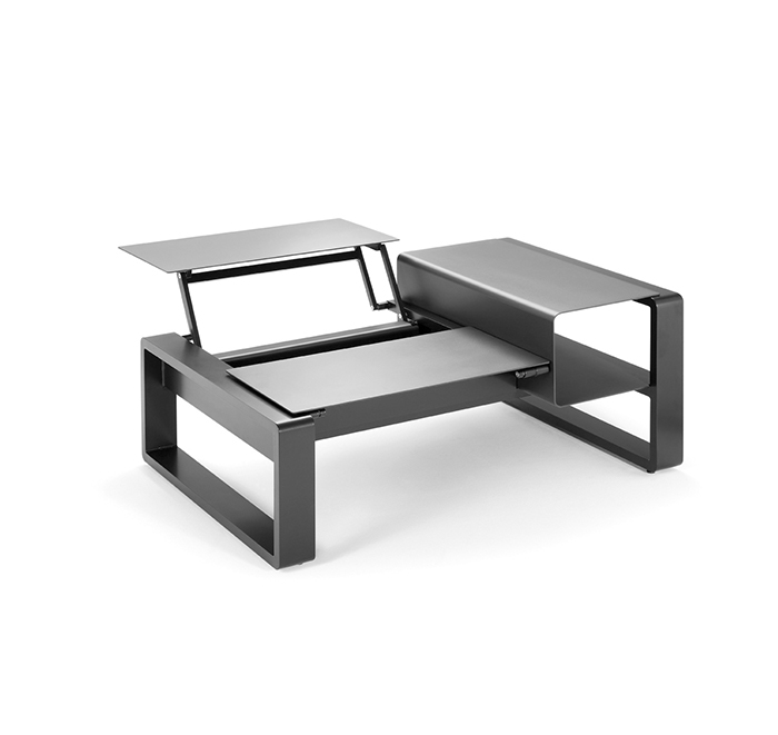 table basse aluminium