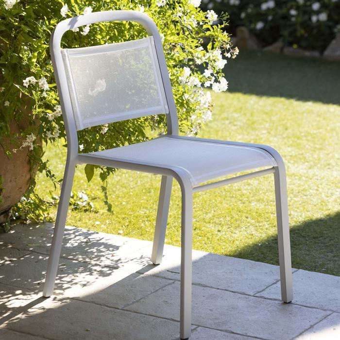 chaise de jardin aluminium