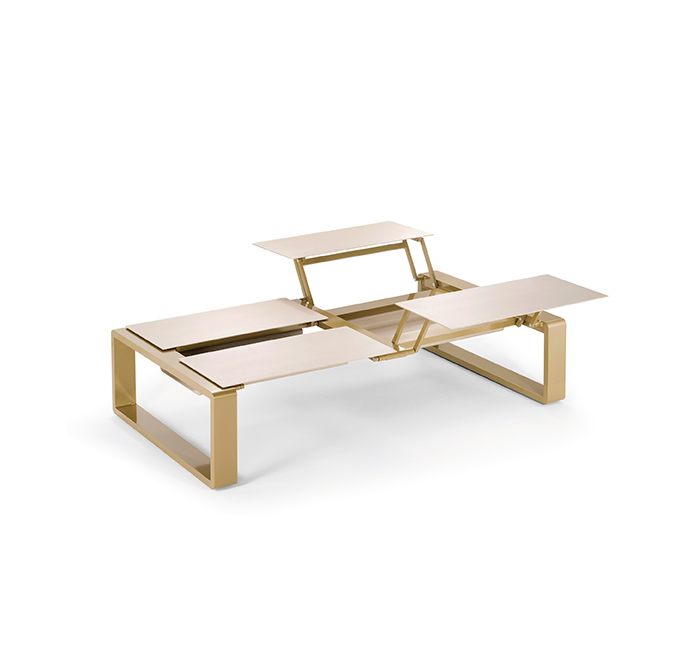 table basse aluminium
