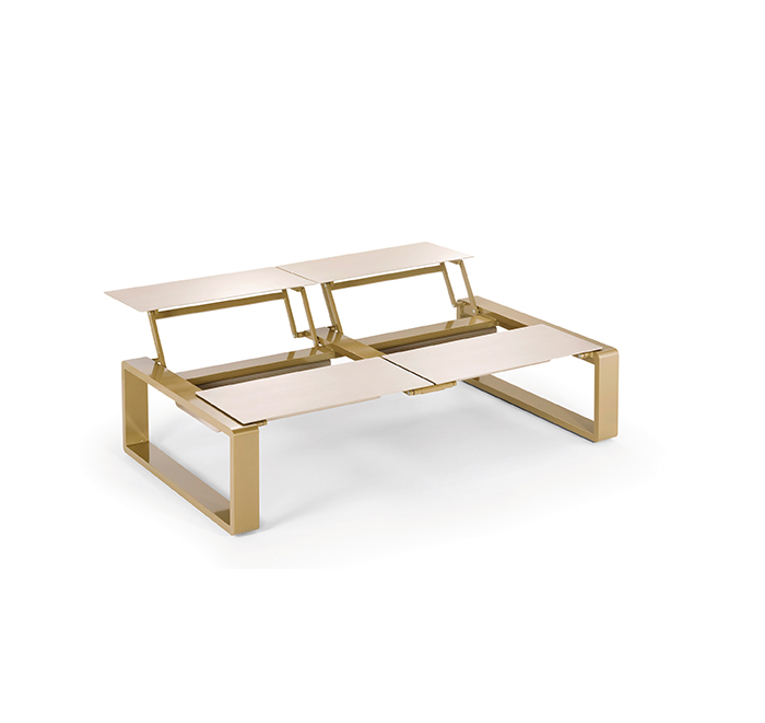 table basse aluminium