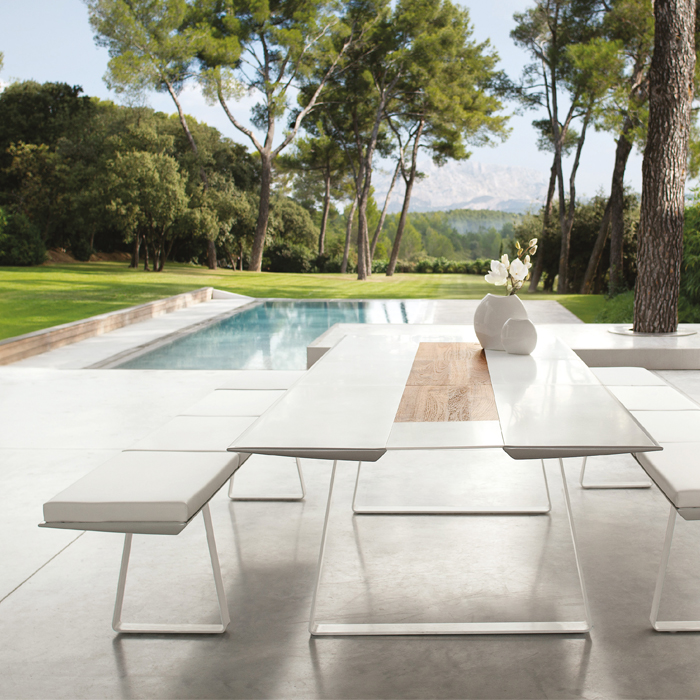 table salon de jardin aluminium